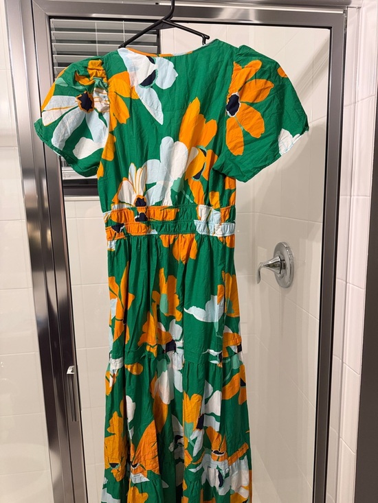 Maeve Green Maxi Dress with Bold Yellow Floral Print - Picture 4 of 5